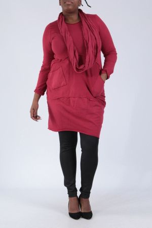 Sweatshirtkleid Schal - ca. Grösse 42/44