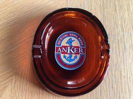 Anker Bier Aschenbecher, braun, Original, Rarität