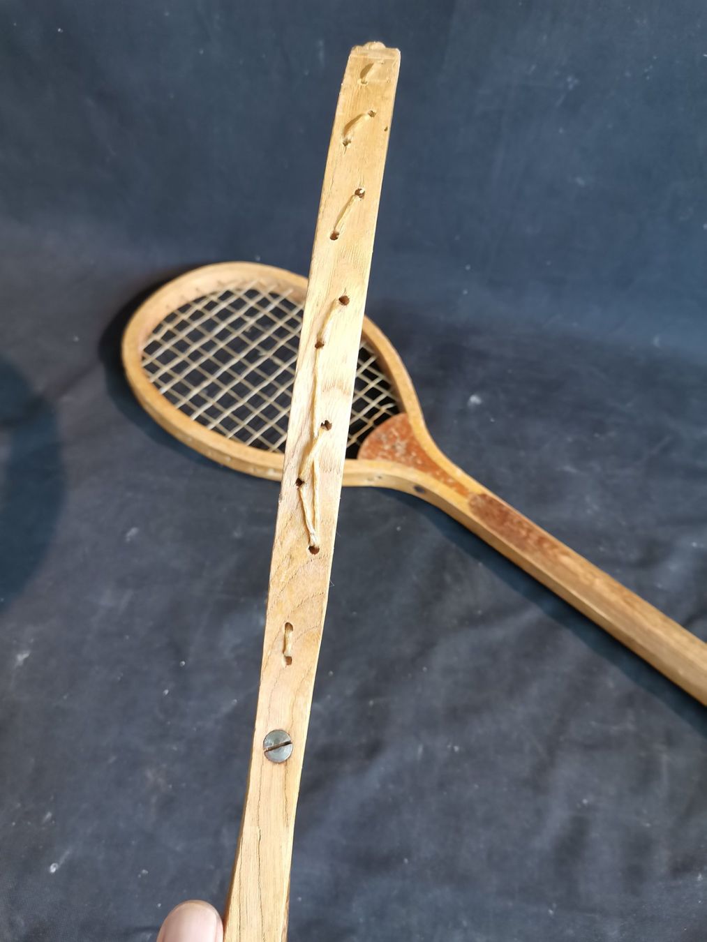 Racchette: Squash Racket M Wecker, alte kleine Rackets – Usato da Wiedlisbach venduto da Kreislaufmaterial 4
