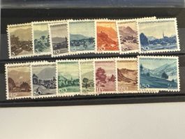 1944, Landschaften,	FL188-FL201, ungebraucht