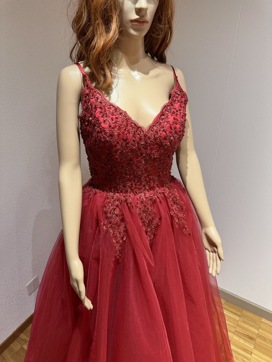 Vestiti: Abendkleid Ballkleid Rot Spitzenbesatz Grösse S – Nuovo (secondo la descrizione) da Appenzell venduto da mir_rqn6 5