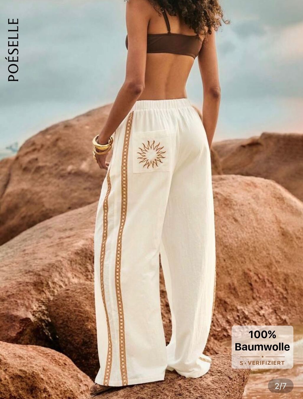 Pantaloni: Strandhose weiss Gr. M – Nuovo e nell'imballaggio originale da Thun venduto da Dak5