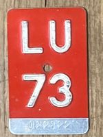 LU 73 - VELONUMMER - FAHRRADSCHILD - PLAQUE DE VELO - LU 73