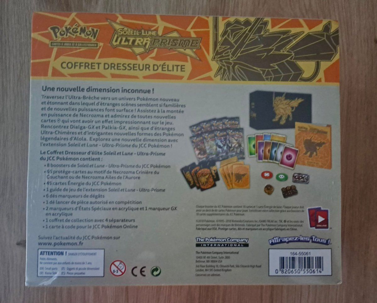 Pokémon Carte collezionabili: ETB Ultra Prisme Solgaleo fr – Nuovo (secondo la descrizione) da La Tour de Trême venduto da Lepi_23 2
