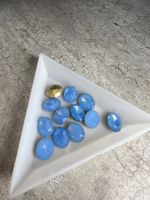 Strasssteine (8x10 mm), Strass 12 Stück / 9K Glass (neu)