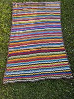 Gestrickte Bettdecke