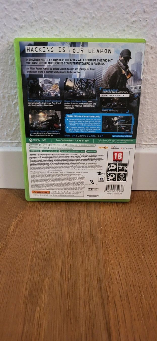 Microsoft Giochi: Xbox 360 - Watch Dogs – Usato da Münsingen venduto da DigitaleSpielecke 1