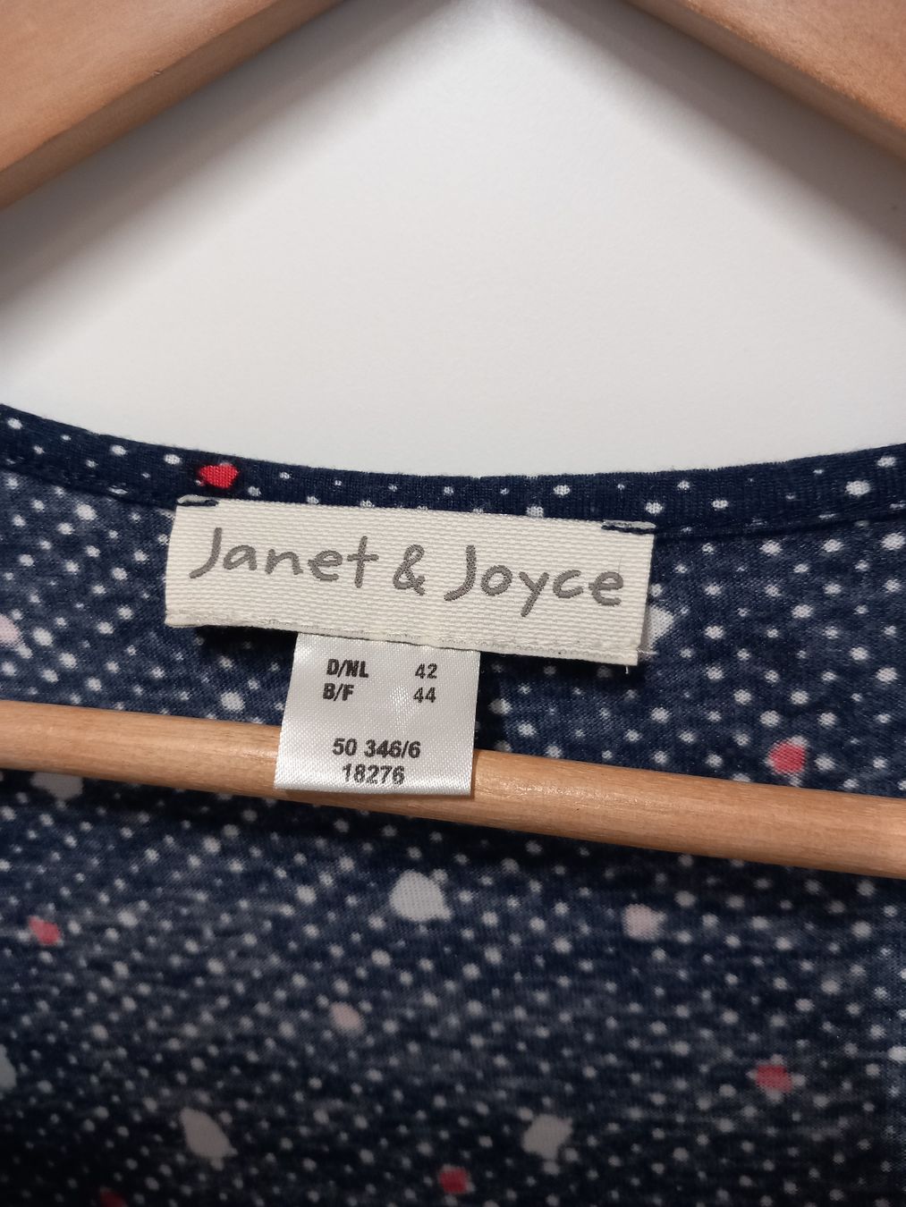 Vestiti: Janet & Joyce Süsses Jerseykleid Gr.42 marine – Usato da Gwatt (Thun) venduto da umwelt-brocki 1