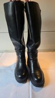 DamenStiefel schwarz mit Reissverschluss gebraucht Grösse 40