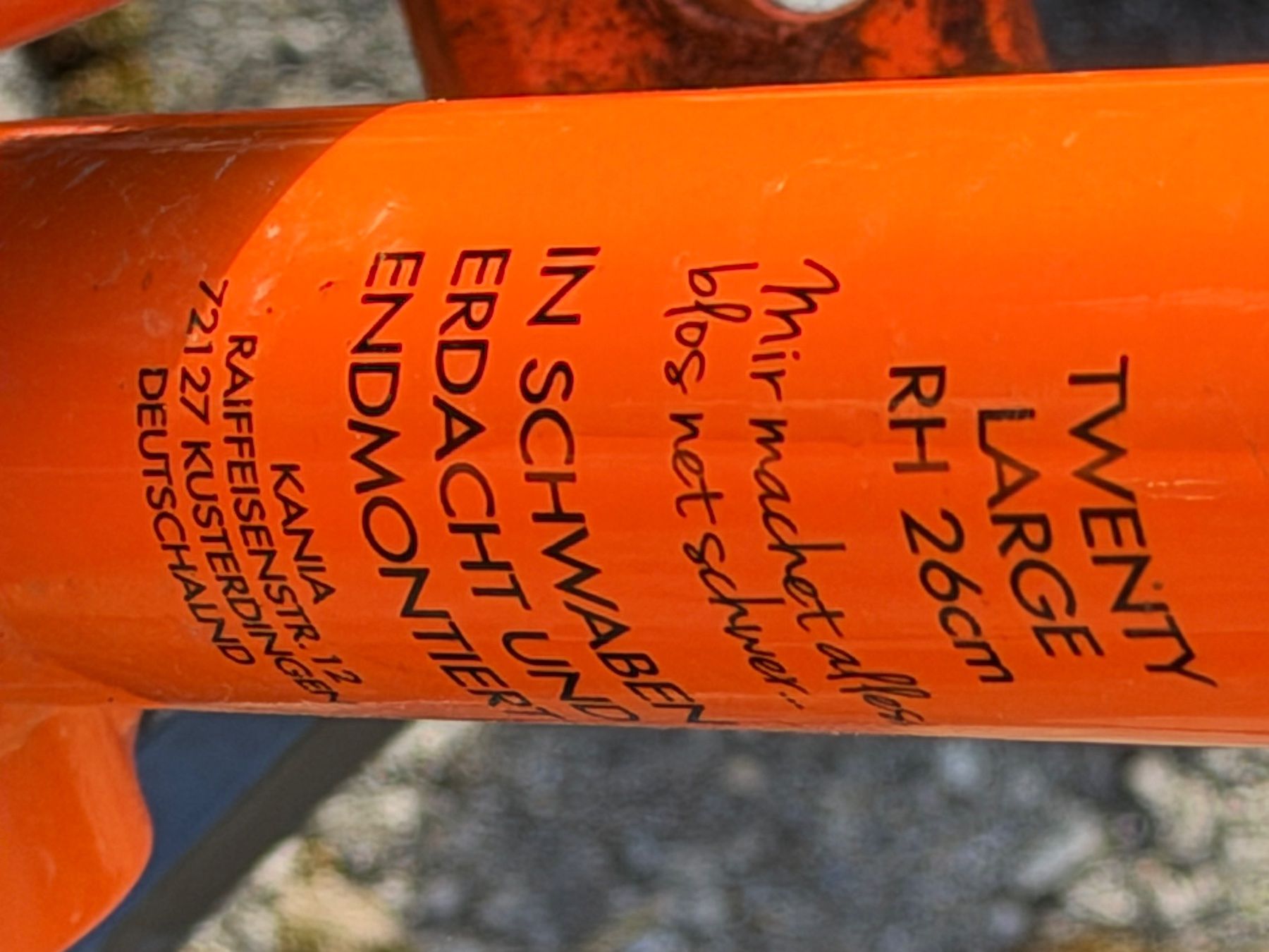 Kania Velos: Kania Twenty Kinder Velo 20 Zoll, Orange, Top Zustand! – Gebraucht aus St. Gallen von Frieda73 7
