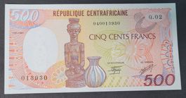 500 FRANCS / ZENTRALAFRIKA 1987 (BANKFRISCH)
