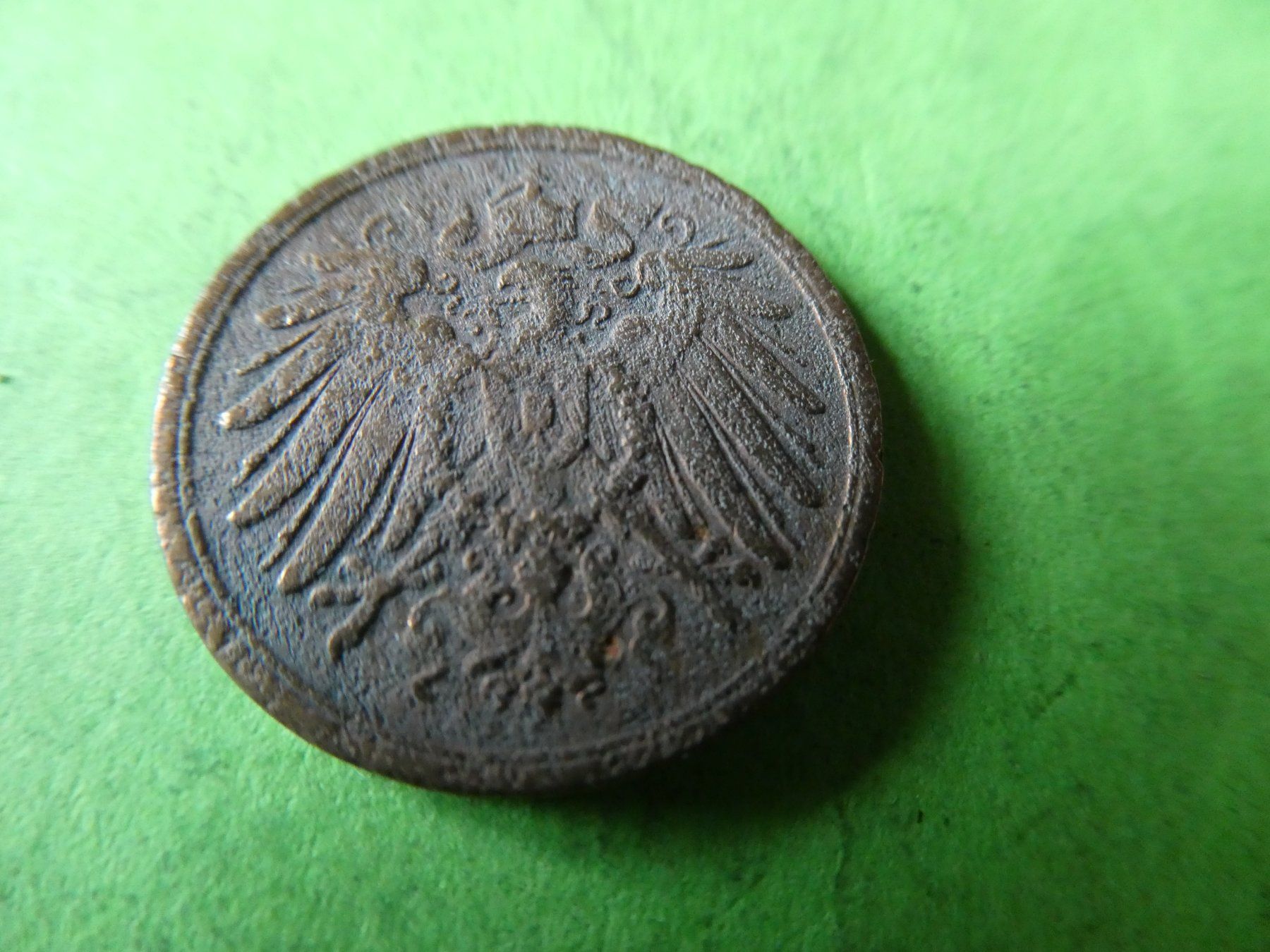 Alle Münzen: Dt. Reich 1908 A, 2 Pfennig – Gebraucht aus Hinterforst von Rohusri 1