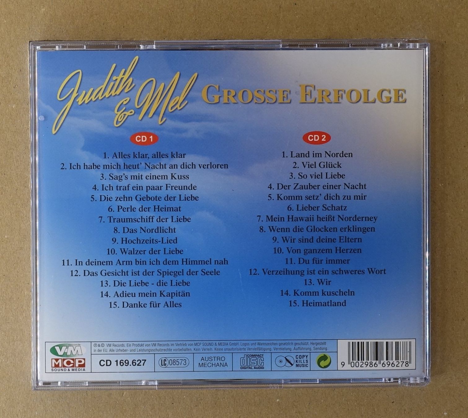 CD: Judith & Mel - Grosse Erfolge (2 CDs) - F12 – Usato da Sessa venduto da fraenklishop 1