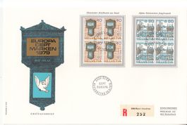 SBK 630 - 631 im 4er-Block FDC Grossbrief