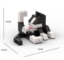 62-teiliges MOC Modell Katze DIY Klemmbausteine Set bkwt