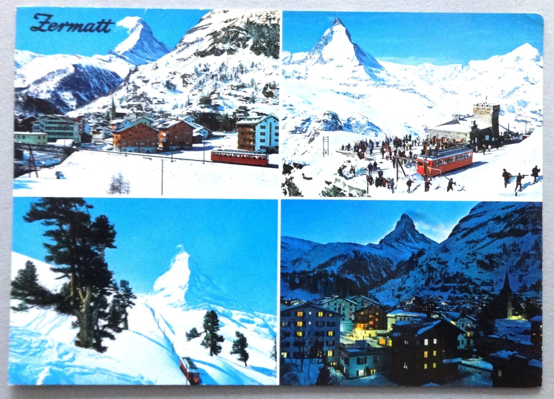 Ansichtskarten: Zermatt  Gornergrat mit Matterhorn – Gebraucht aus Fétigny von Billy2miny