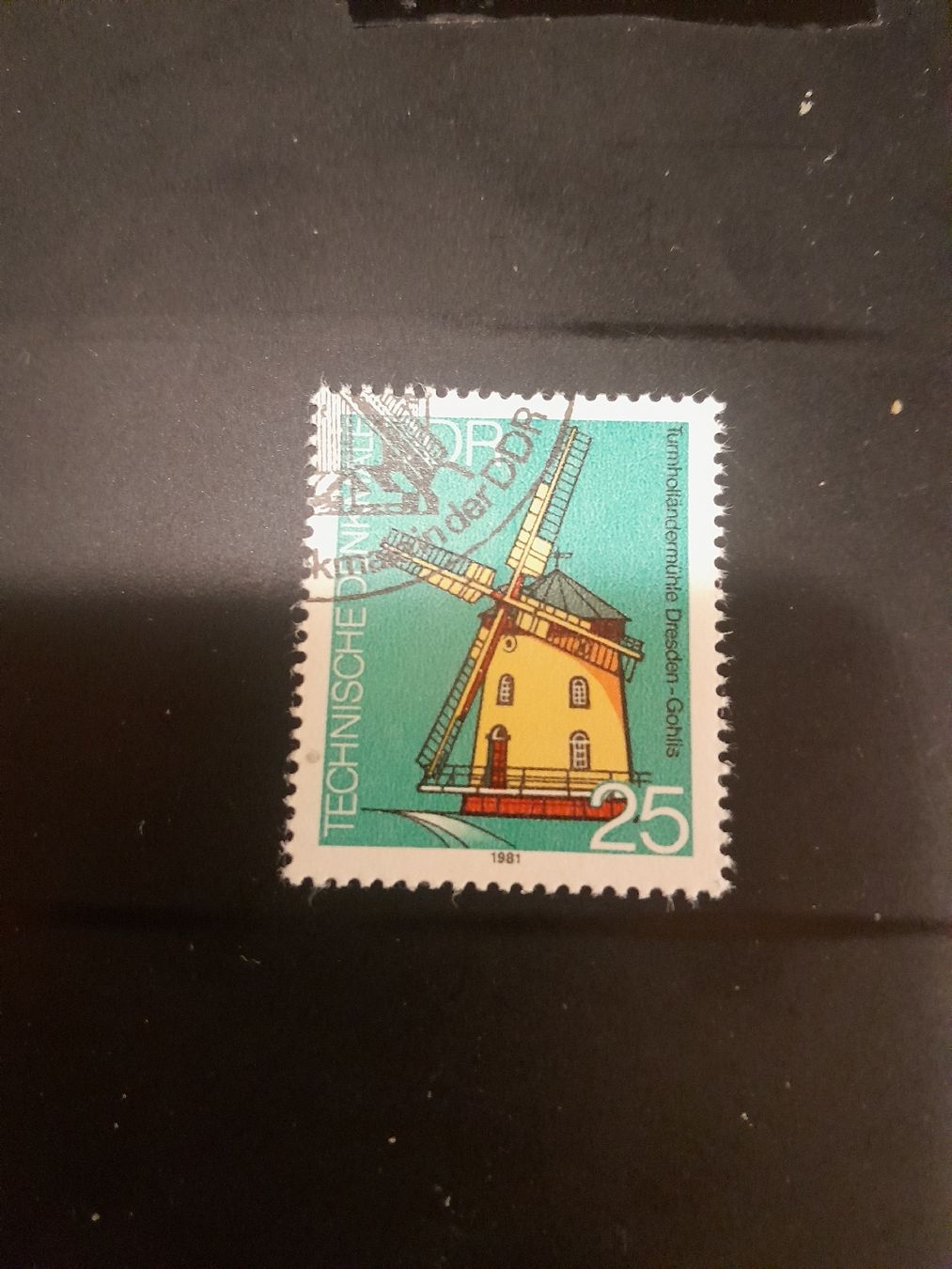 Alle Briefmarken: Timbre DDR Moulin Dresden-Görlitz - 1981 - Rare! – Gebraucht aus Marly von globetrotter1723