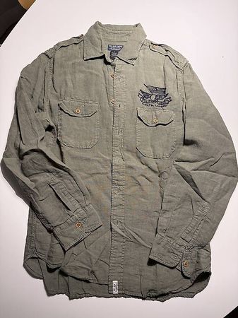 Ralph Lauren, Herren Leinenhemd, Gr. M, wenig gebraucht 
