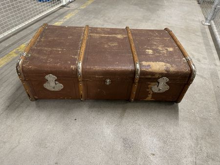 antiker Überseekoffer- Reisekoffer