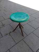 Hocker grün H34cm Durchmesser Teller 27cm gebraucht