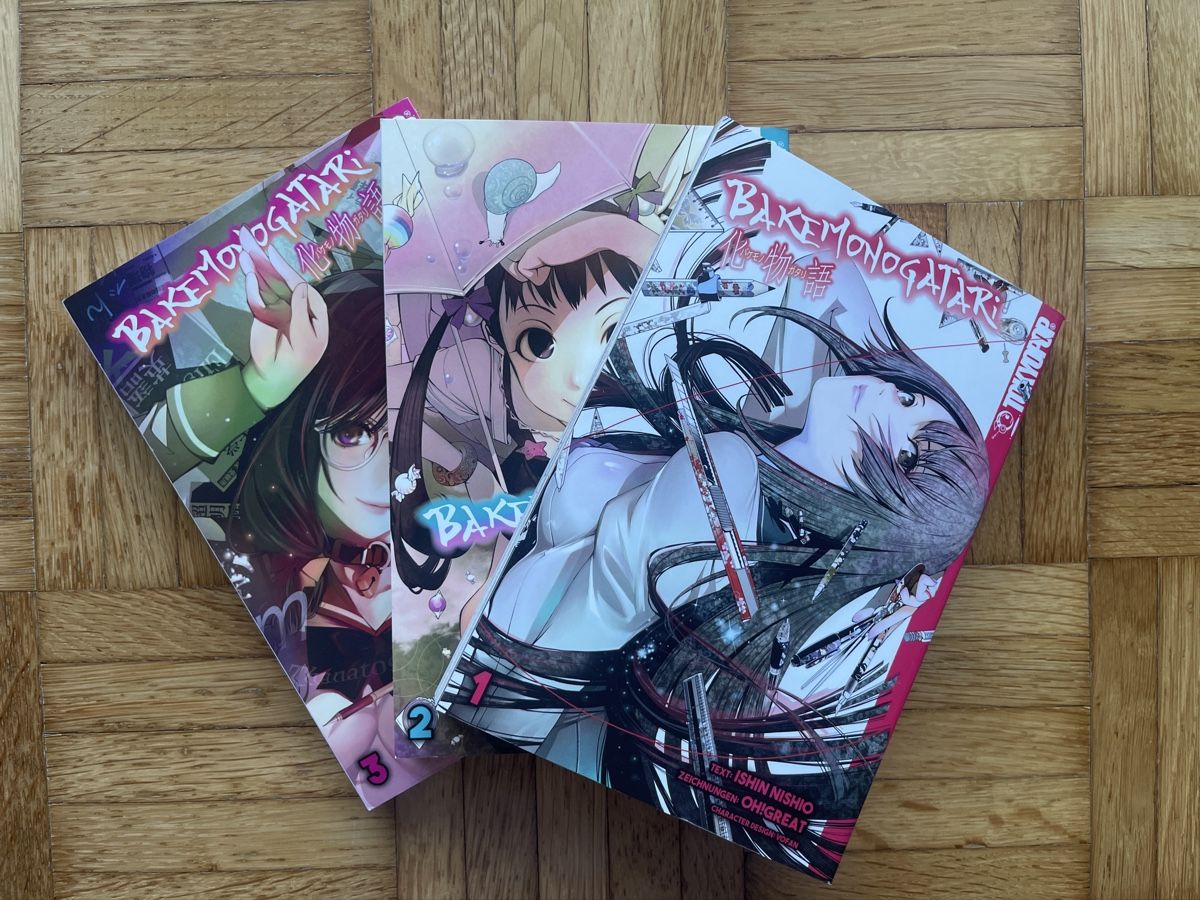 BD: Bakemonogatari Manga 1-3  – D'occasion à Trimbach par tir_d9vw