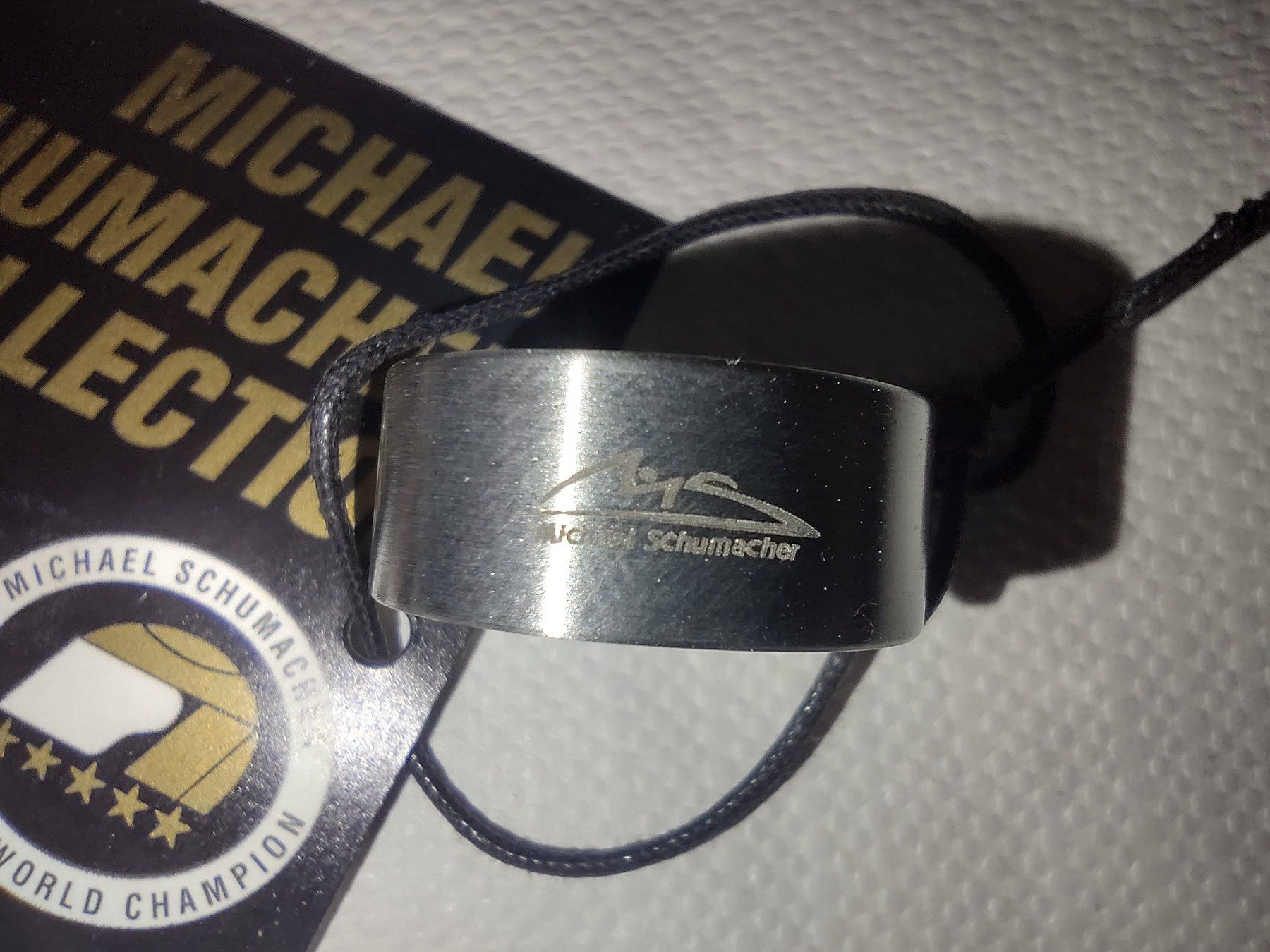 Anelli: MICHAEL SCHUMACHER FINGERRING ** NEU ** ORIGINAL MERCHANDISE – Nuovo (secondo la descrizione) da Lupfig venduto da Womewome 1