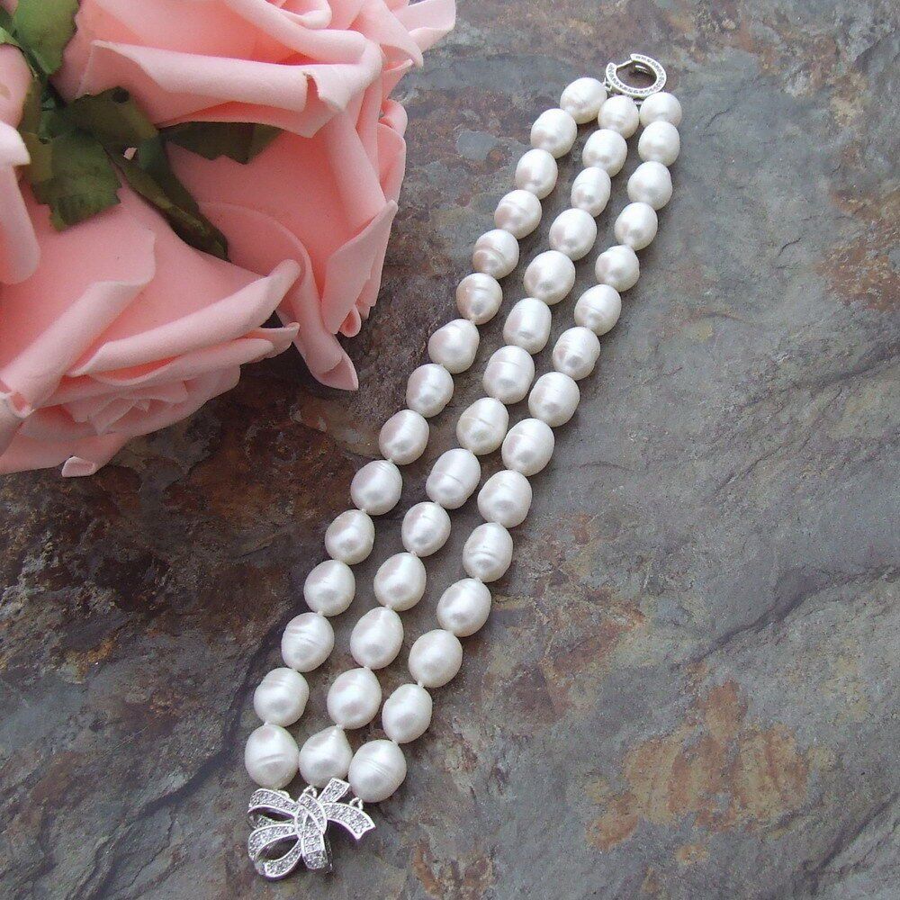Bracciali & Braccialetti: Weiss Lua Perlen Armband Echt 1.2 cm Bracelet Perle Vrai – Nuovo (secondo la descrizione) da Prilly venduto da ilyria73 4