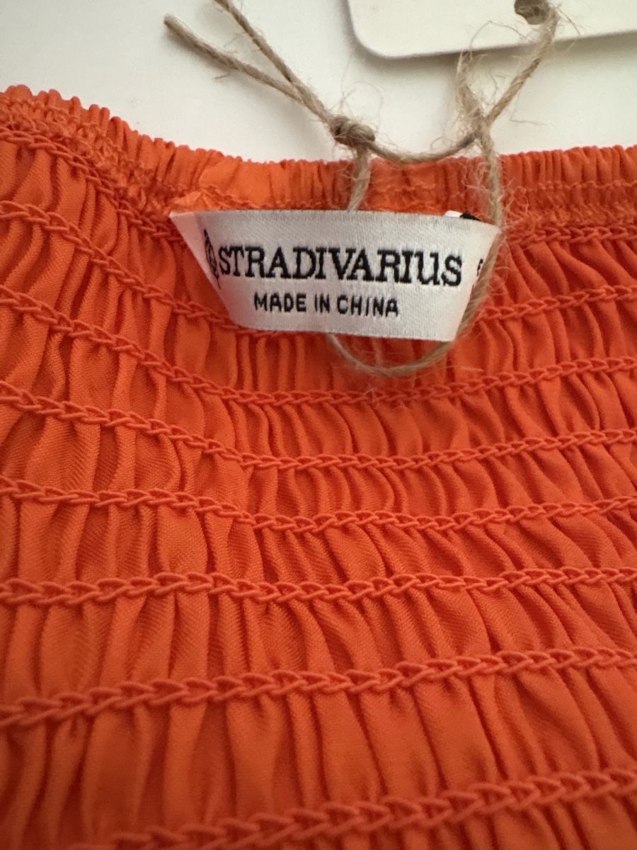 Stradivarius Top: Top orange Stradivarius, taille S - État impeccable ! – Nuovo (secondo la descrizione) da Pully venduto da kaba07 2
