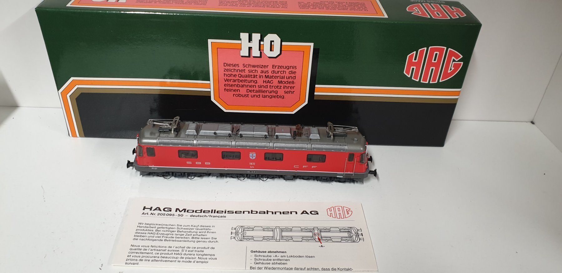 Hag Trains électriques: Hag SBB Re6/6 Balerna H0/AC Nr. 207 – Neuf (Voir description) à Neuenhof par ludovicco 7