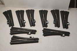 Märklin C Weichen mit Antrieb + Decoder ohne OVP , 9 Stück