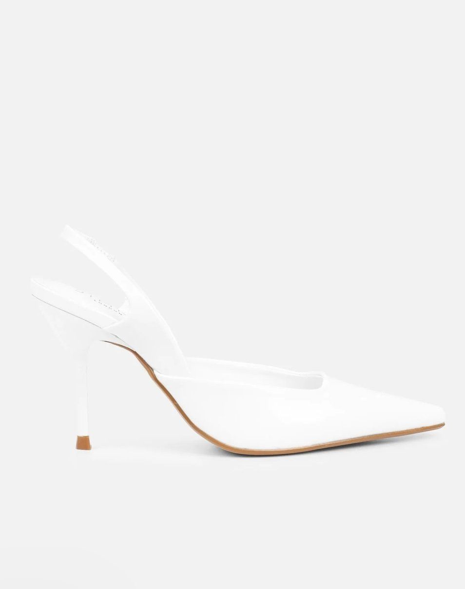 Scarpe da donna: Weisse elegante Slingpumps, Gr. 38, neu – Nuovo e nell'imballaggio originale da Niederhasli venduto da Arena15 1