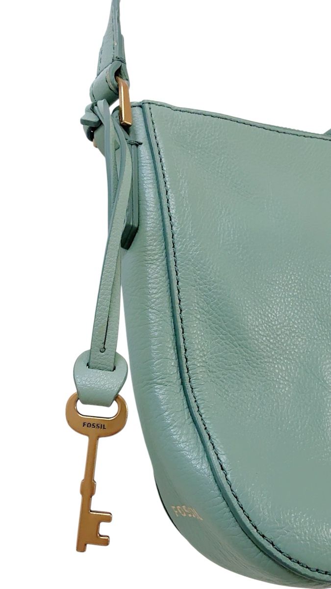 Fossil Taschen für Damen: Fossil Leather Crossbody Bag Mint Used – Gebraucht aus Bogis-Bossey von aye_jy77 2