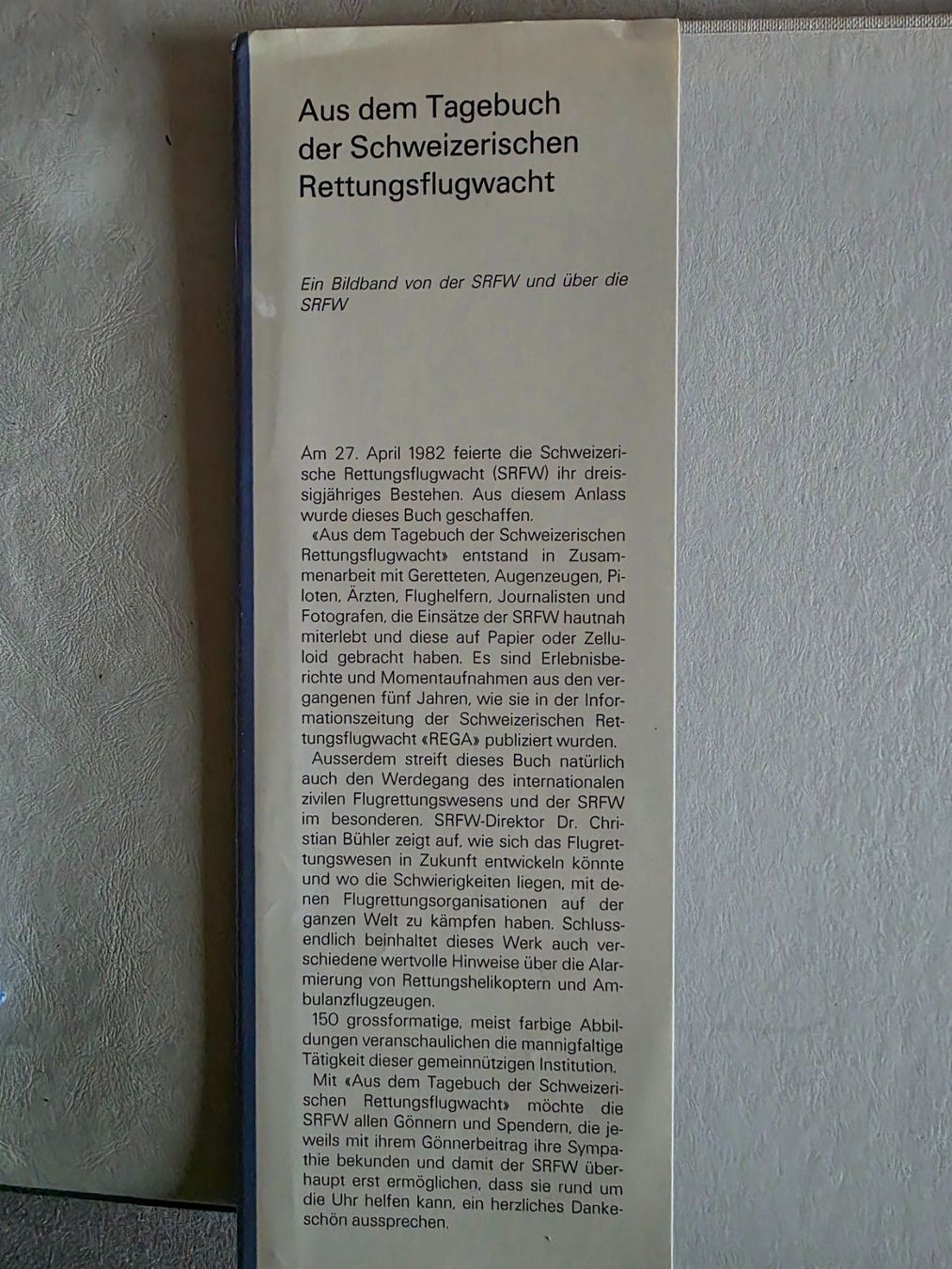 Libri: Rettungsflugwacht REGA - Buch Ex Libris - 1982 – Usato da Walterswil BE venduto da Lonitti 3