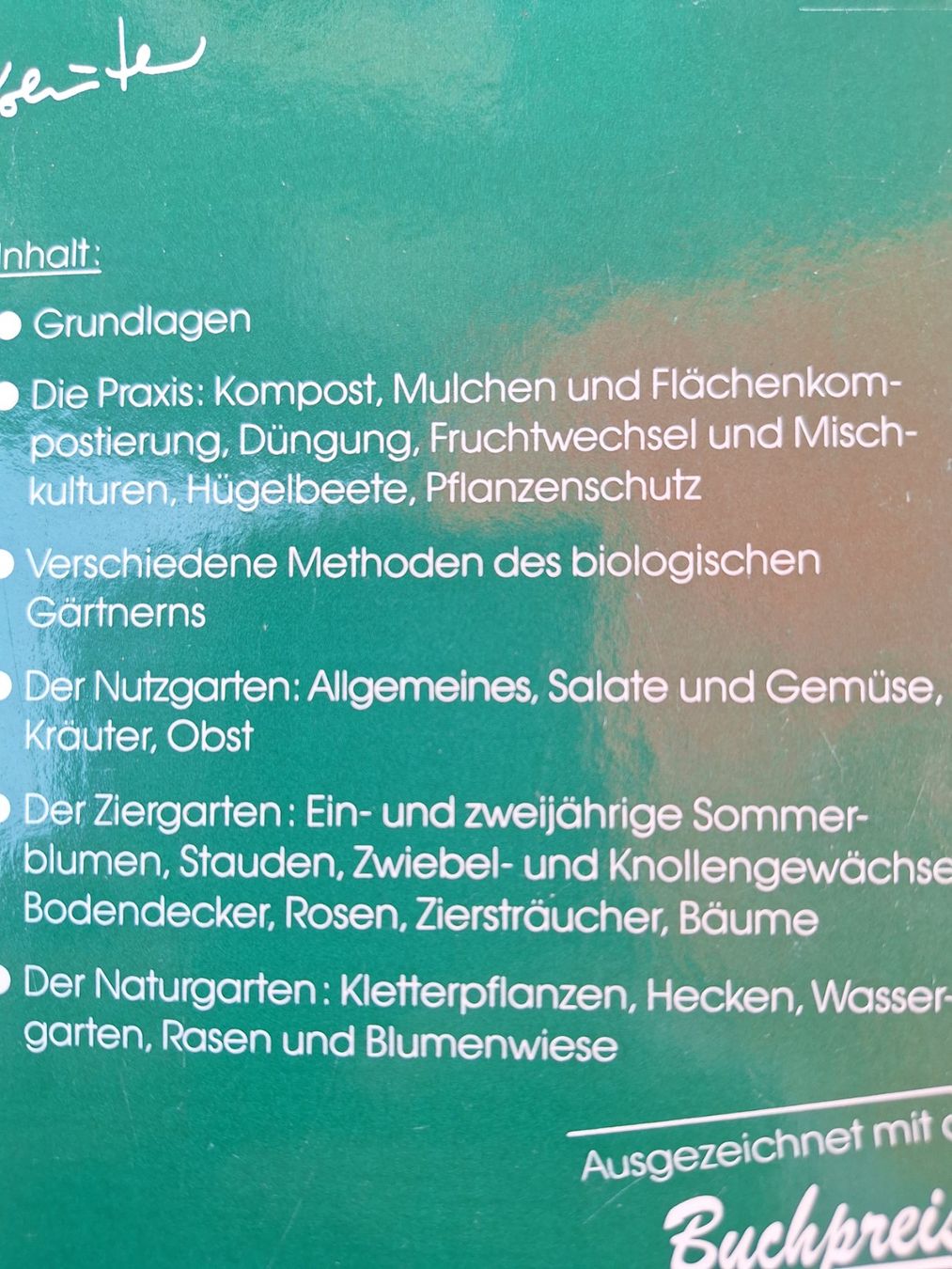 Libri: 5 STK GARTENBÜCHER RATGEBER – Usato da Huttwil venduto da Kunterbuntli 5