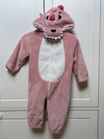 Costume carnevale baby Dino Pink 6-12 mesi