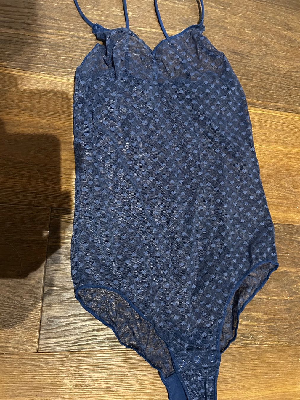 Altra biancheria intima: Body mit Herzen in blau gr s – Usato da Scherz venduto da Mandarine8