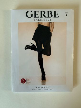 GERBE, Strumpfhose OPAQUE 70, Grösse M (3), Farbe Schwarz