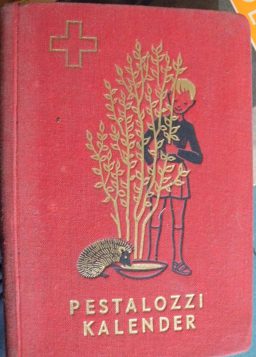 Calendari: Pestalozzi Kalender, roter Einband, antik – Usato da Hauenstein venduto da Danbach