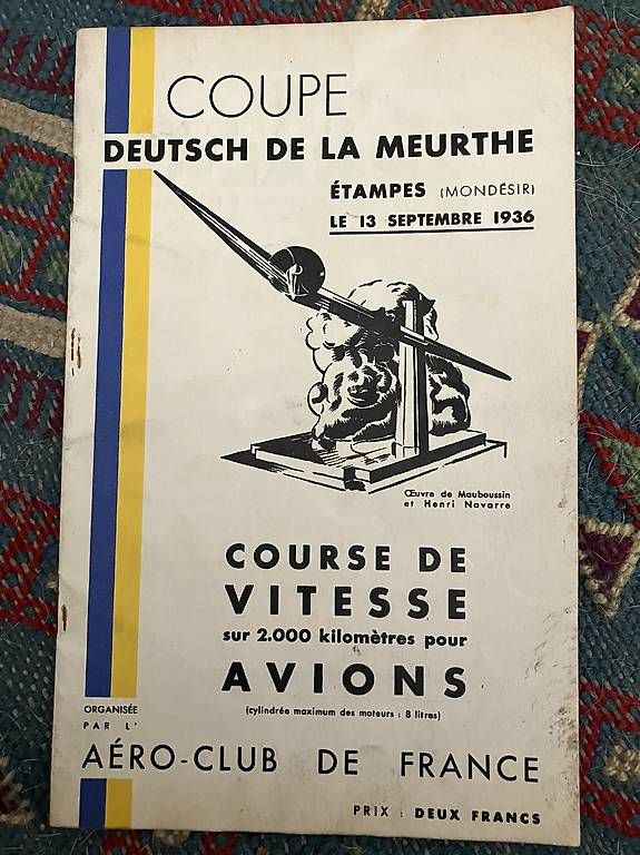 Livres: Programme de la Coupe Deutsch de la Meurthe – D'occasion à Lausanne par ele_tyq9