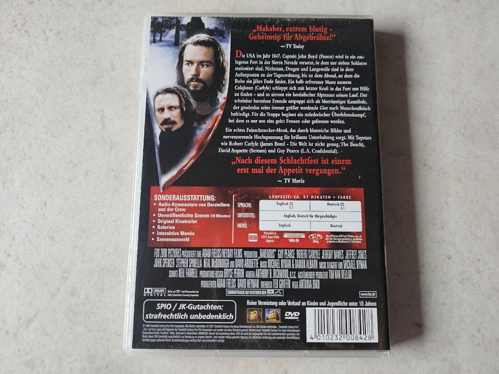 Alle DVDs: Ravenous  -  Friss oder stirb – Gebraucht aus Schneisingen von backstore24 1