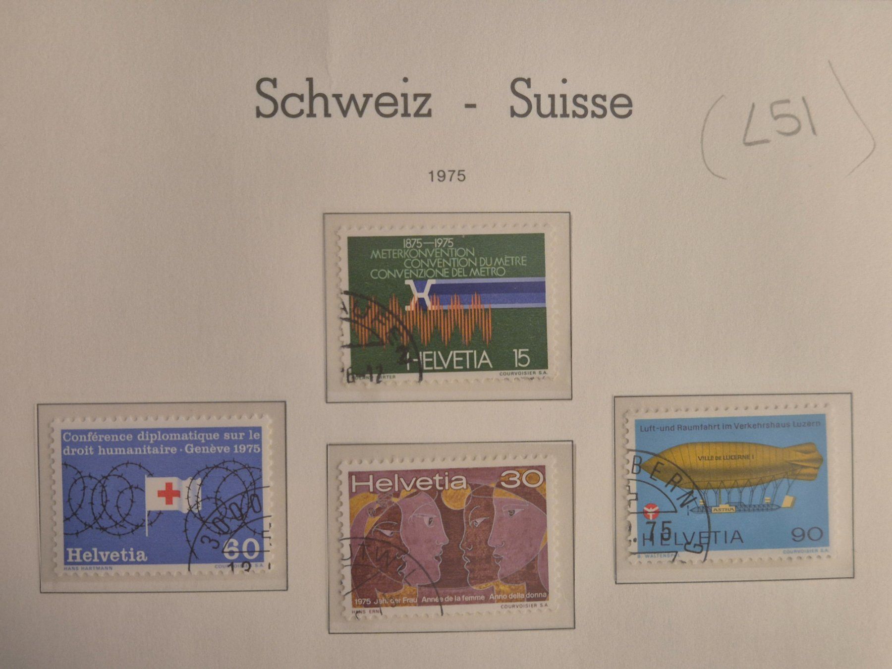 Tutti i francobolli: Timbres suisses 1975 – Usato da Lausanne venduto da lugia1998 1