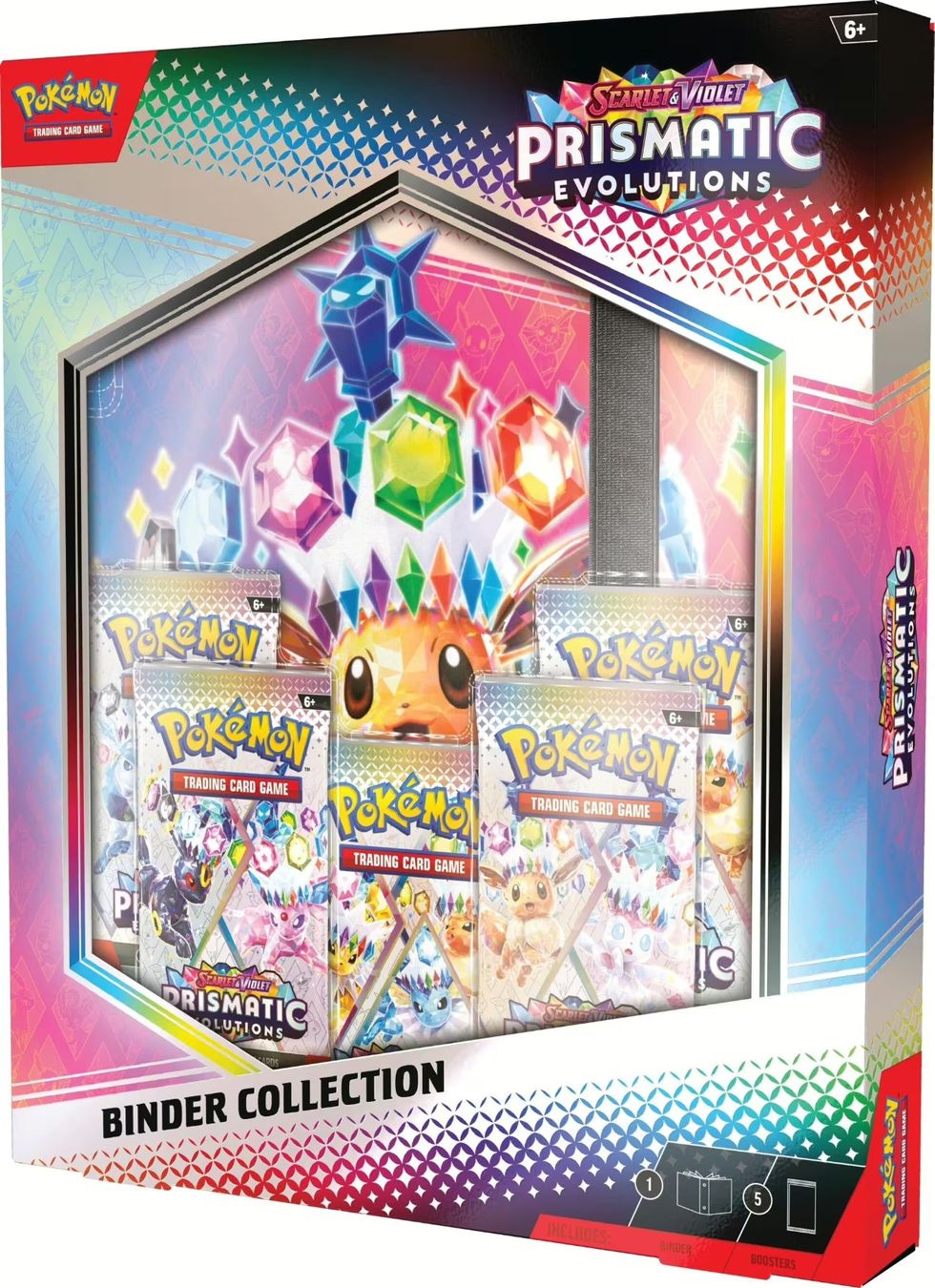 Pokémon Carte collezionabili: Pokémon SV8.5 Prismatic Evolutions Binder Collection / EN – Nuovo e nell'imballaggio originale da Niederglatt ZH venduto da RetroBros 2