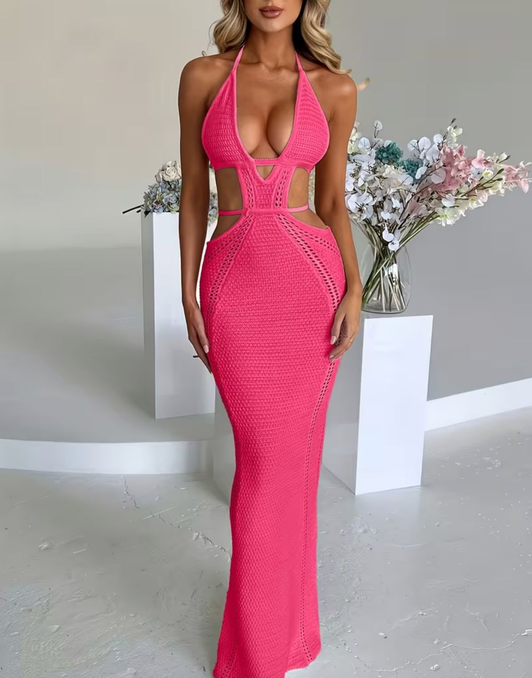 Kleider: Hollow-Out Midi Strandkleid – Gebraucht aus Reinach BL von Deinfashion 6