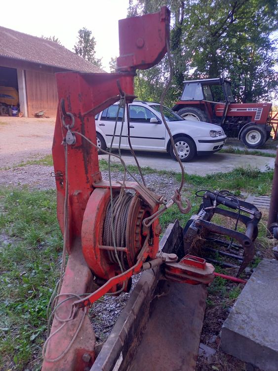 SENKEYFE Bohrwinde 453kg - Tragbare Seilwinde Mit 12m Stahlseil