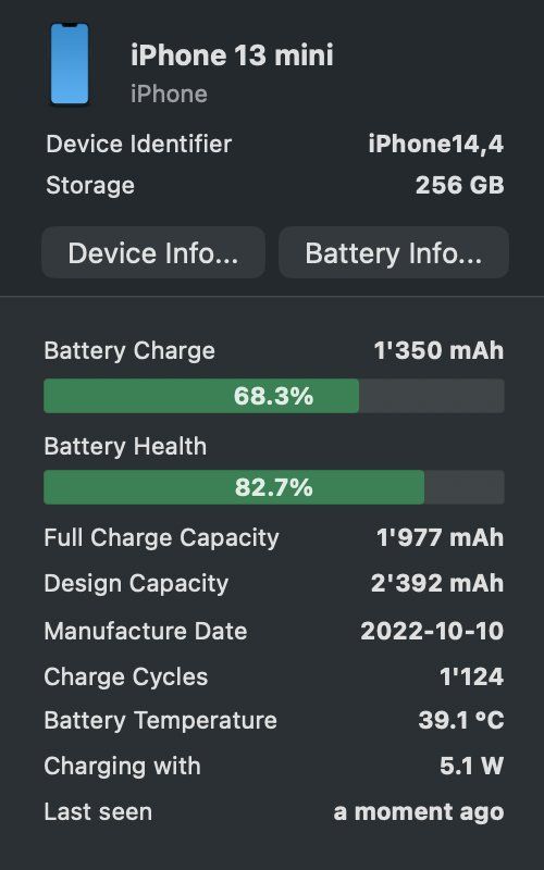 Apple Handys / Smartphones: iPhone 13 mini, 256 GB, grün – Gebraucht aus Bern von ywitschi 6