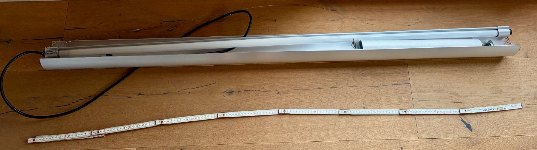 Belux Kronleuchter & Deckenlampen: Orginal updown Aluminium natur 160cm – Gebraucht aus Seewis Dorf von cardioking 1