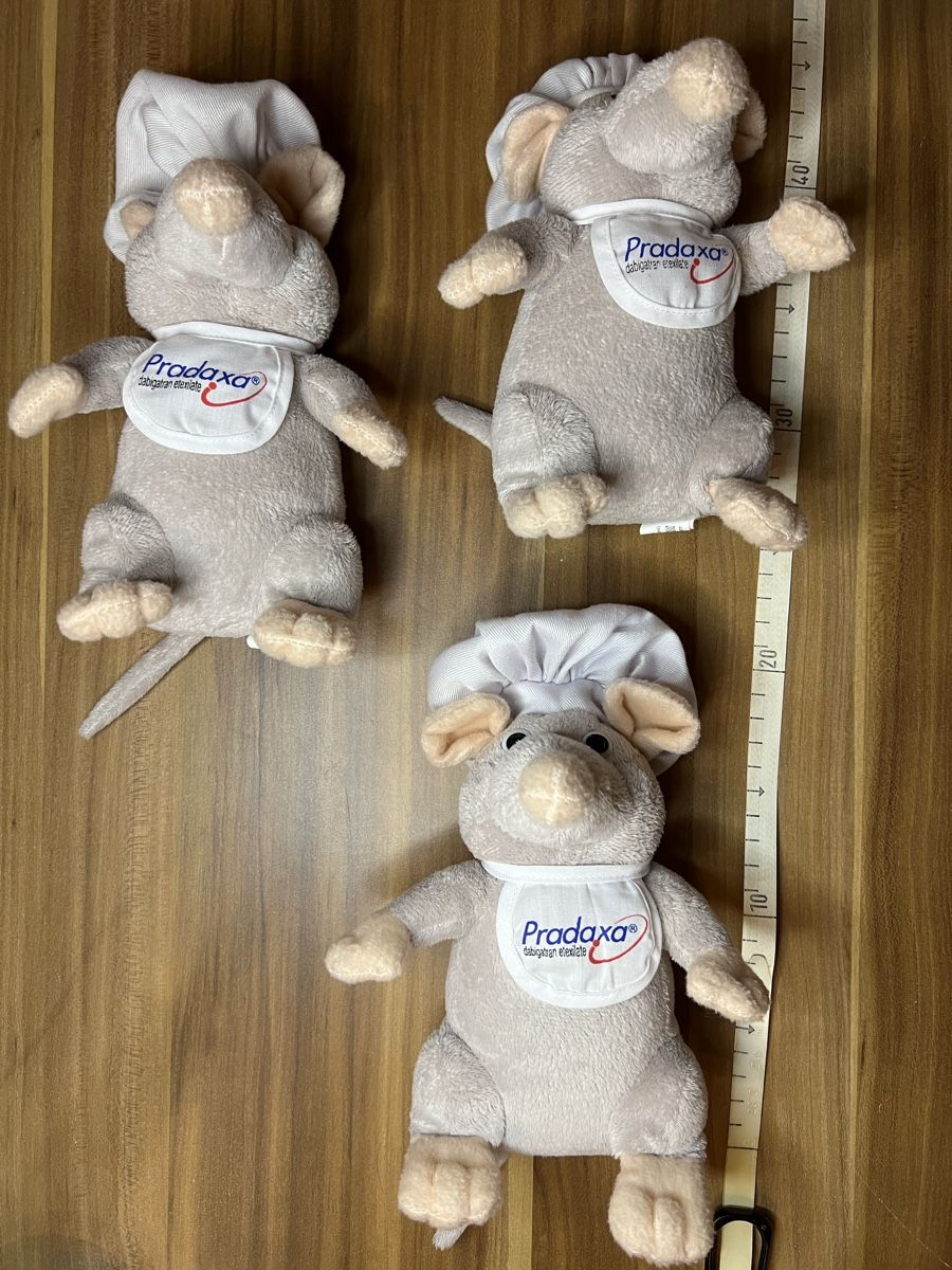 Giocattoli: LOTTO 3 MOUSE KOCH PELUCHE (d5) – Usato da chiasso venduto da Wulli 1