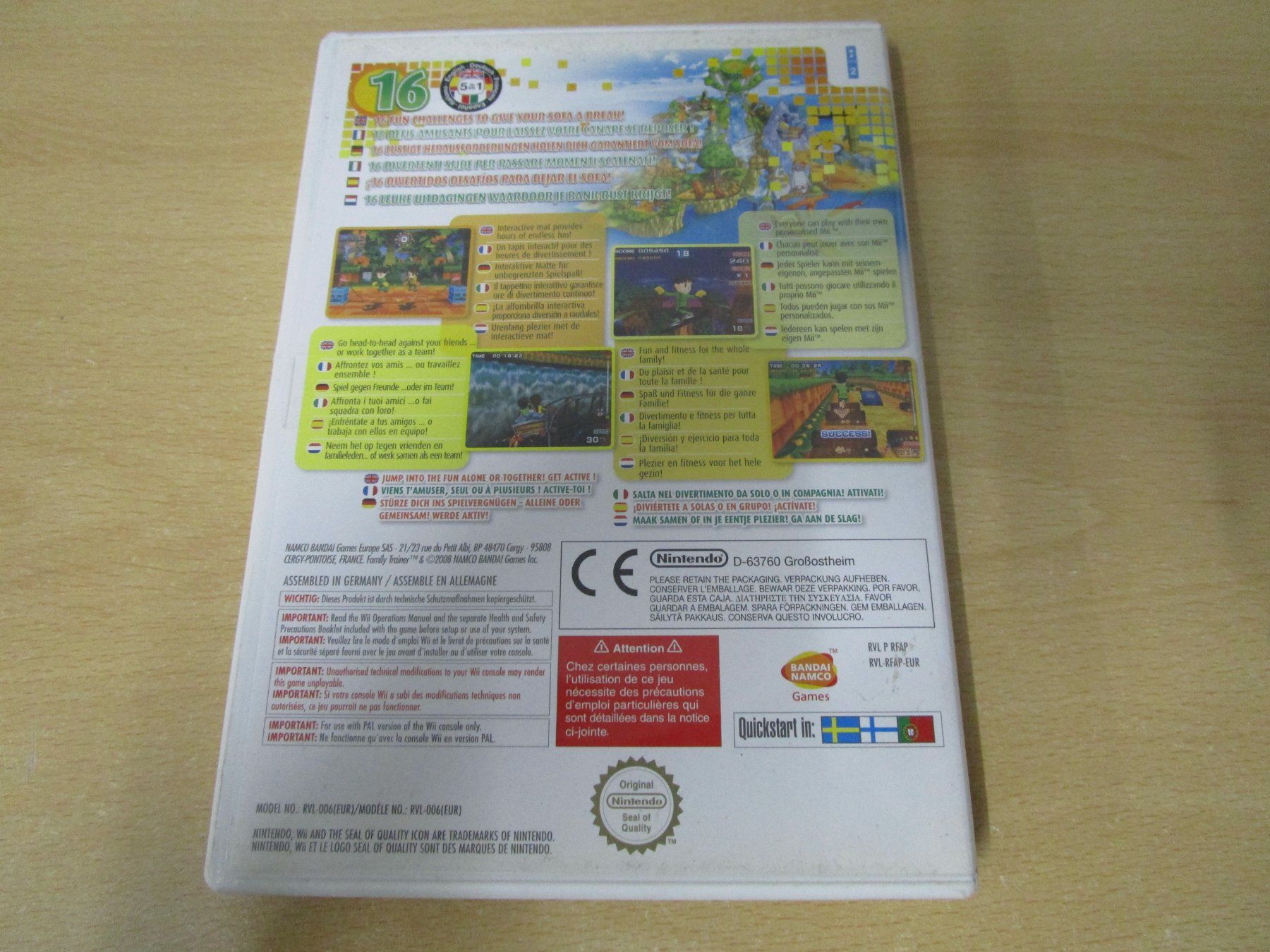 Nintendo Giochi: Family Trainer Nintendo Wii – Usato da Goldau venduto da agestuffer 1