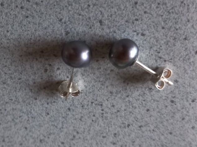 Orecchini pendenti & Orecchini a lobo: Perlen Ohrstecker, Silber 925 – Nuovo e nell'imballaggio originale da Winistorf venduto da acreativ2
