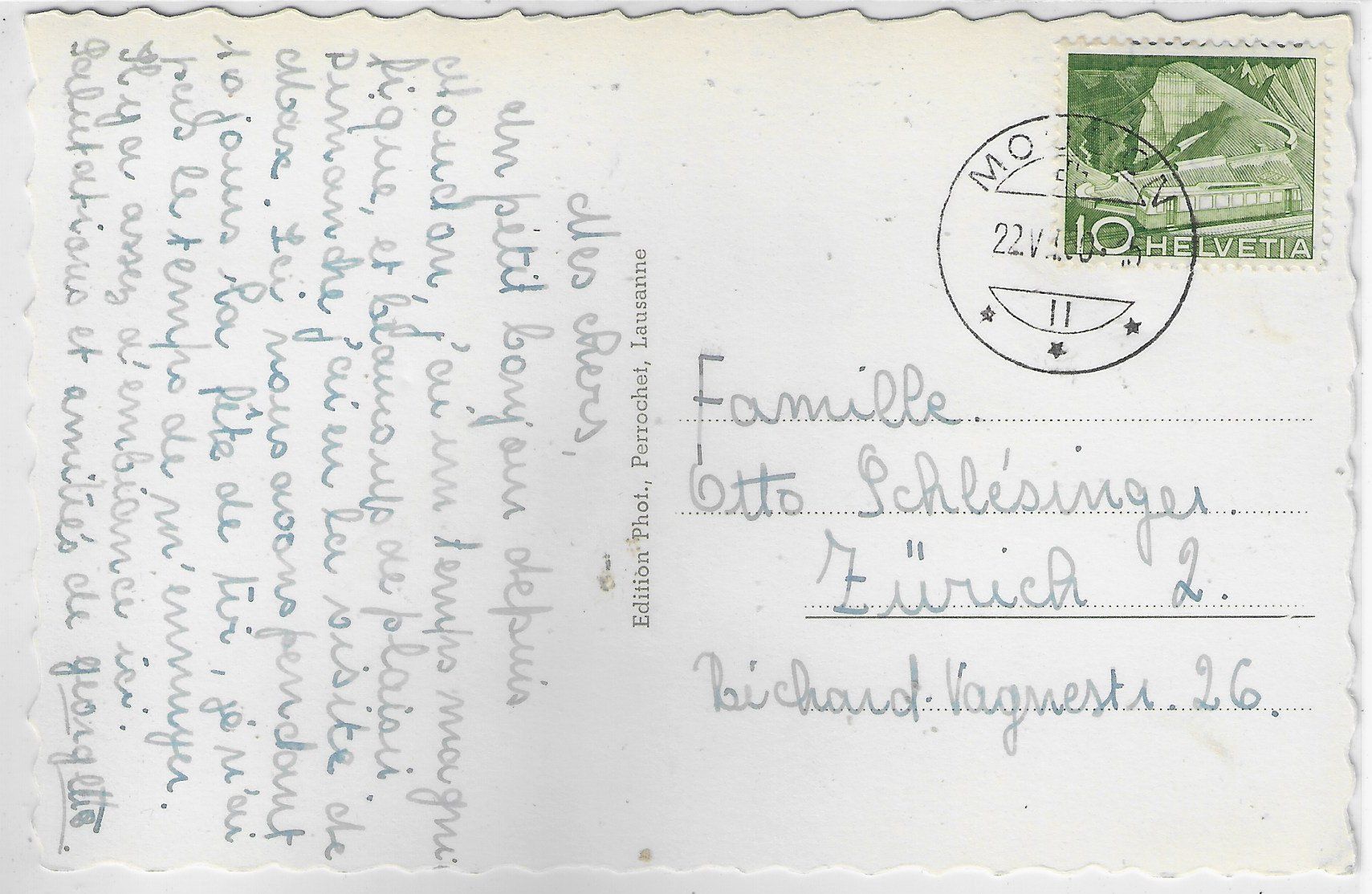 Cartoline postali: Moudon - Rue du Temple - animee – Usato da Ettingen venduto da Kartenplanet 1